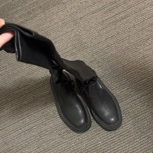 Zara Black Over the Knee Boots